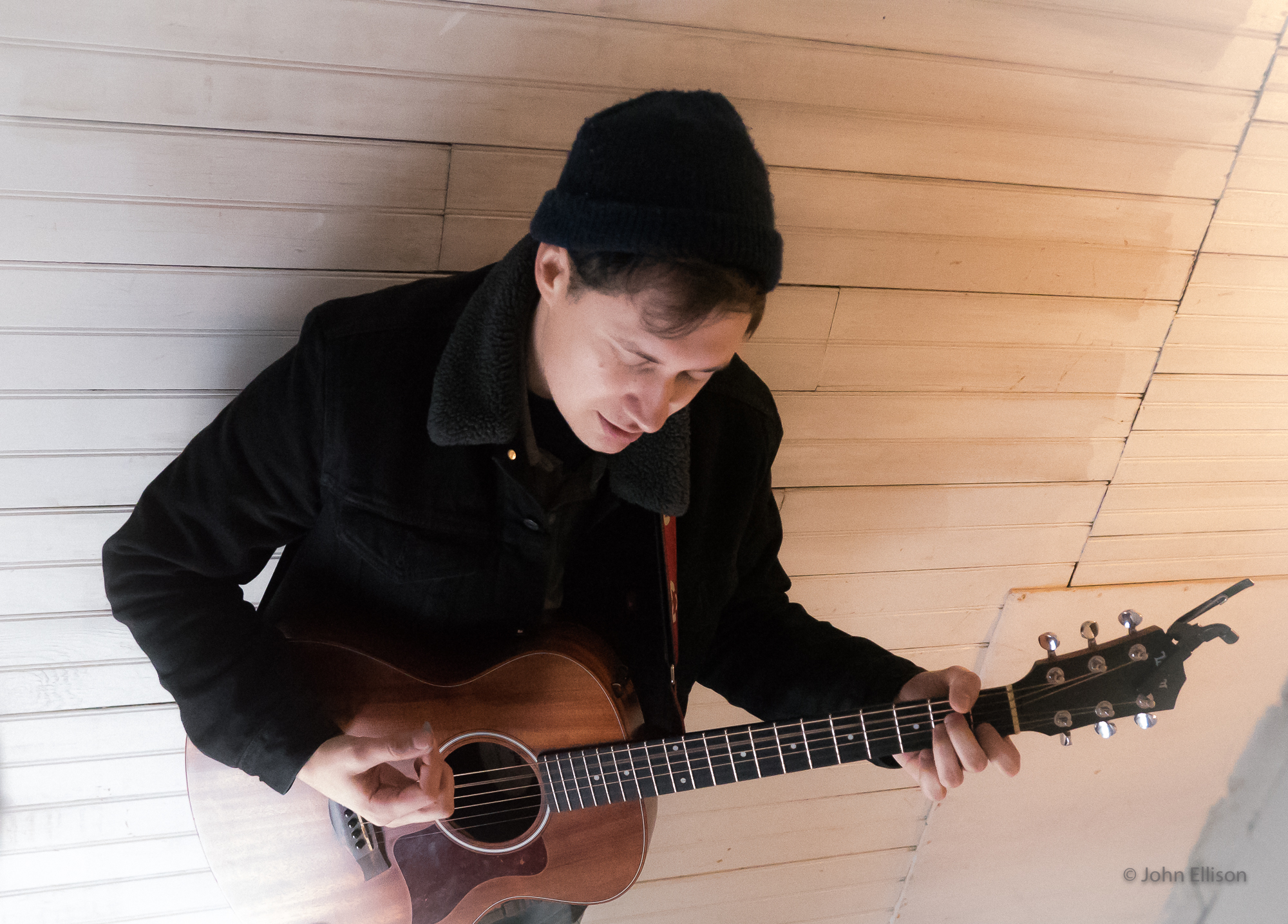 John Van Deusen playing guitar