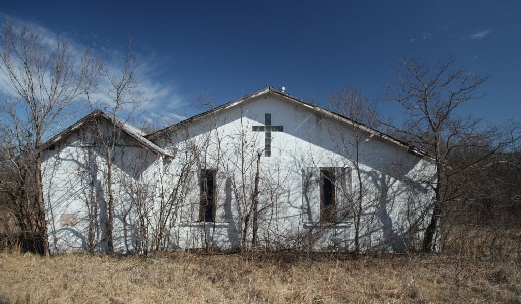Old abandoned church in Oklahoma