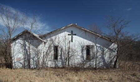 Old abandoned church in Oklahoma