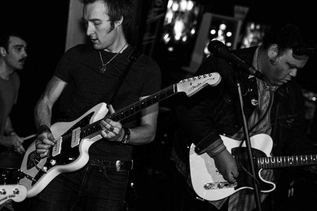 The band The Bad Shadows playing live