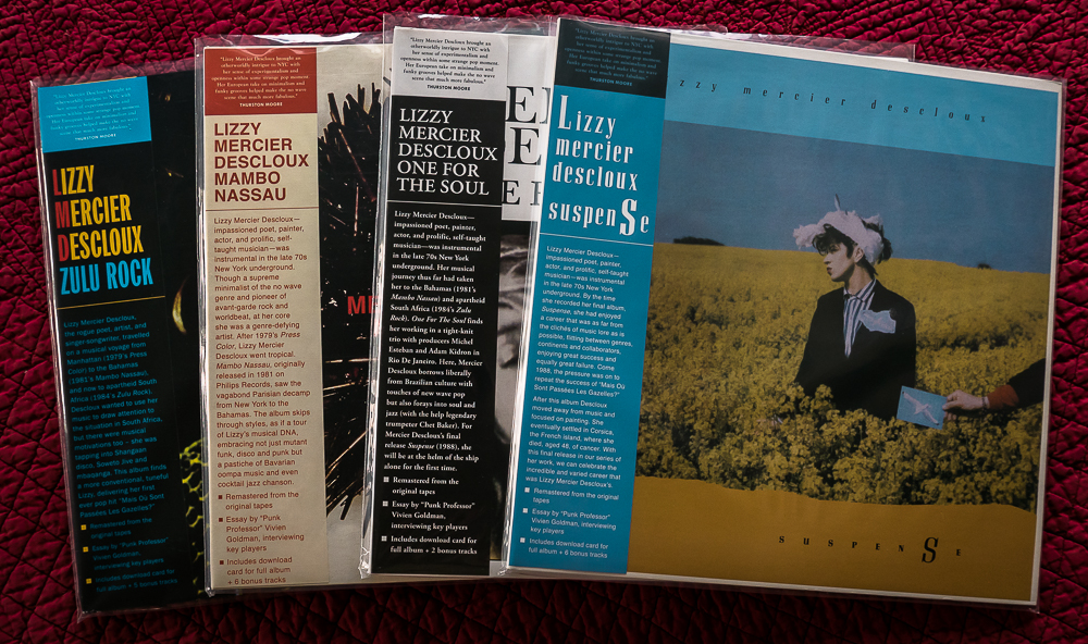 4 LPs by the late recording artist Lizzy Mercier Descloux
