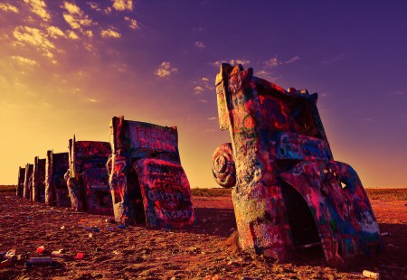 Cadillac Ranch in Amarillo, Texas