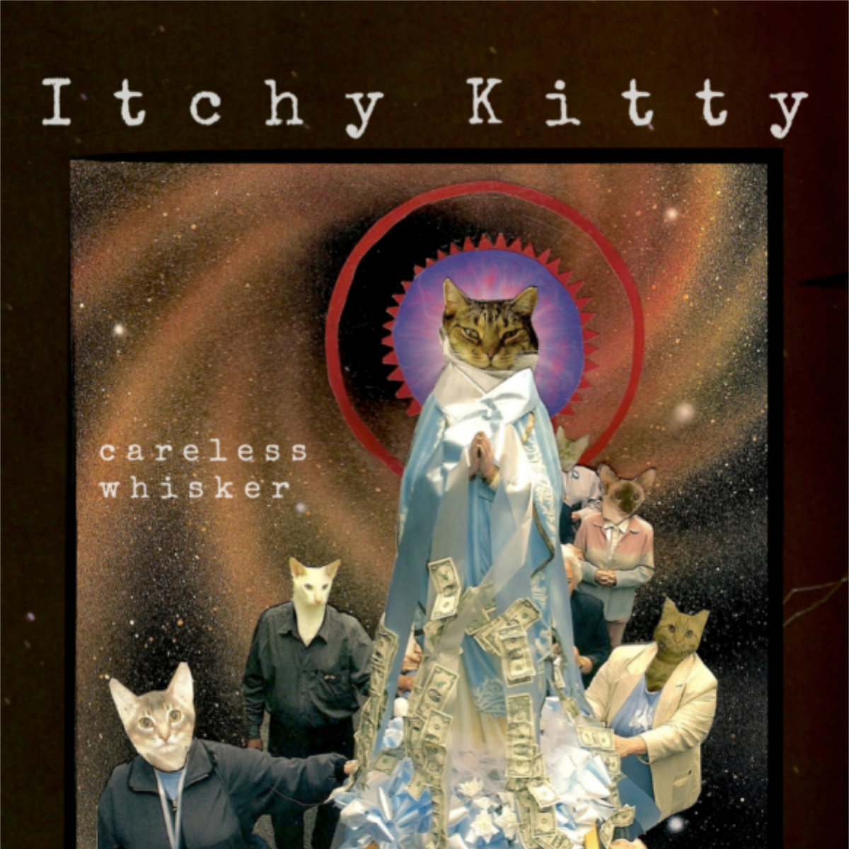 Itchy Kitty LP art for their record "Careless Whisker"