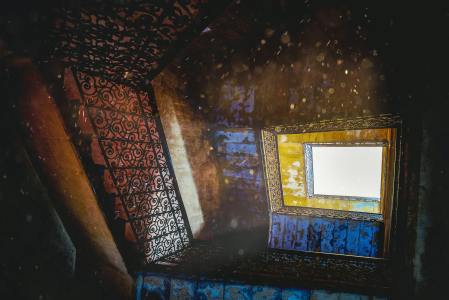 Stairs leading into the light