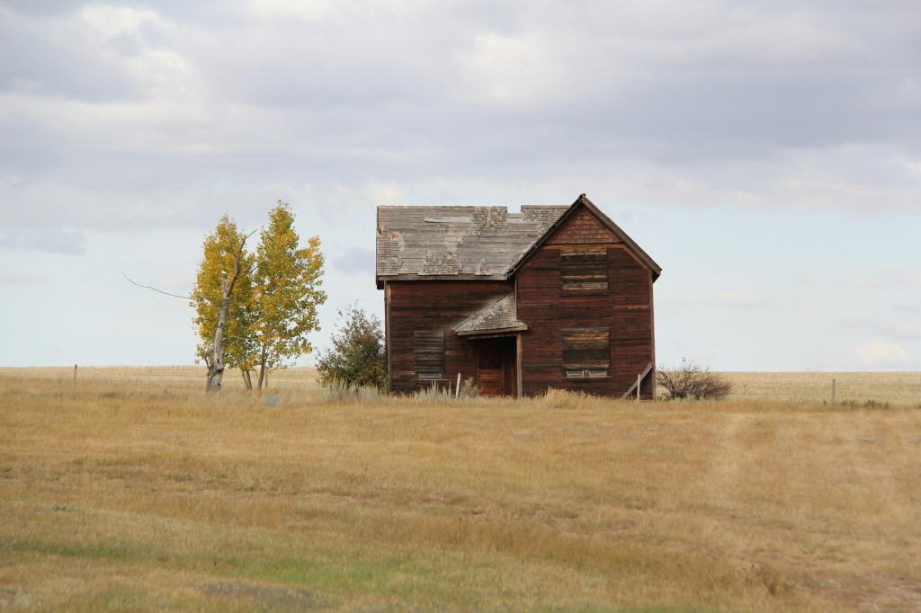 Abandoned farm house on an old farm.