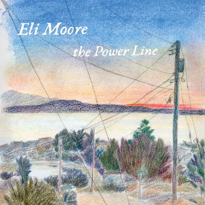 Album art for Eli Moore's solo LP, "The Power Line"