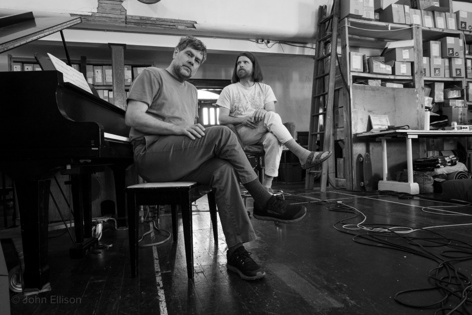 Eli Moore and Nich Wilbur at The Unknown recording studio in Anacortes, WA